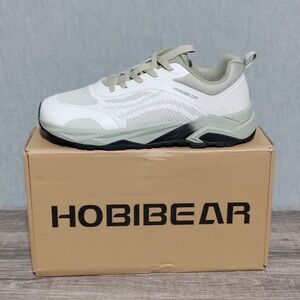 HOBIBEAR Men's Running Shoes Wide Toe Box Zero Drop Sneakers Size 11 WIDE Beige